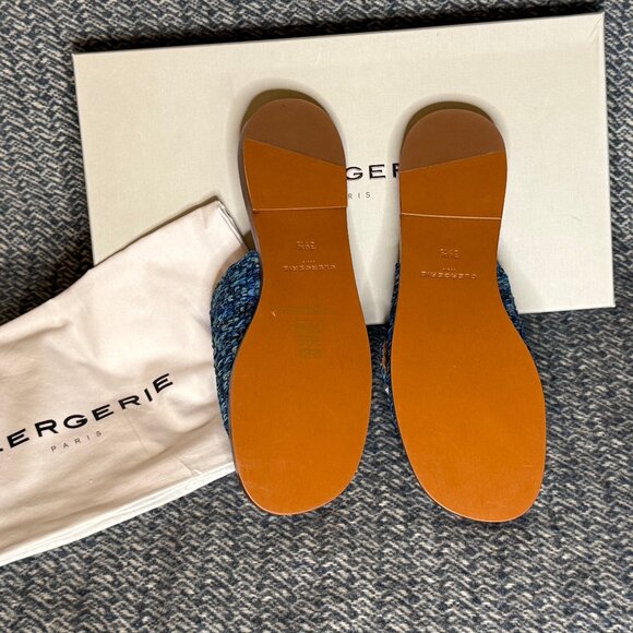 Clergerie Blue Slides - Size 8 - Picture 9 of 9